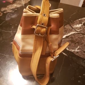 Vintage Coach Legacy bucket shoulder bag
